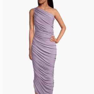 Norma Kamali Diana Gown Powder Purple Small